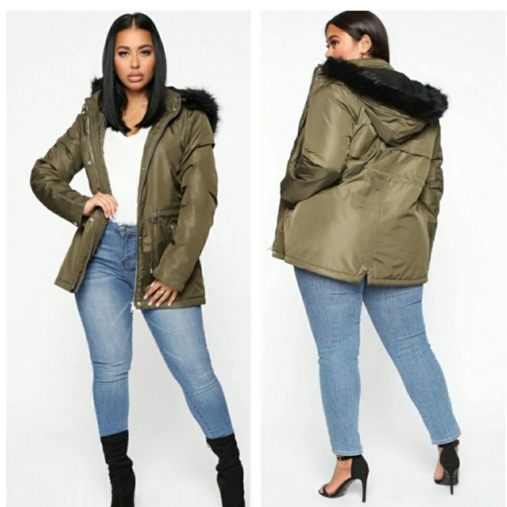NWT Fashion Nova Jacket Color Olive